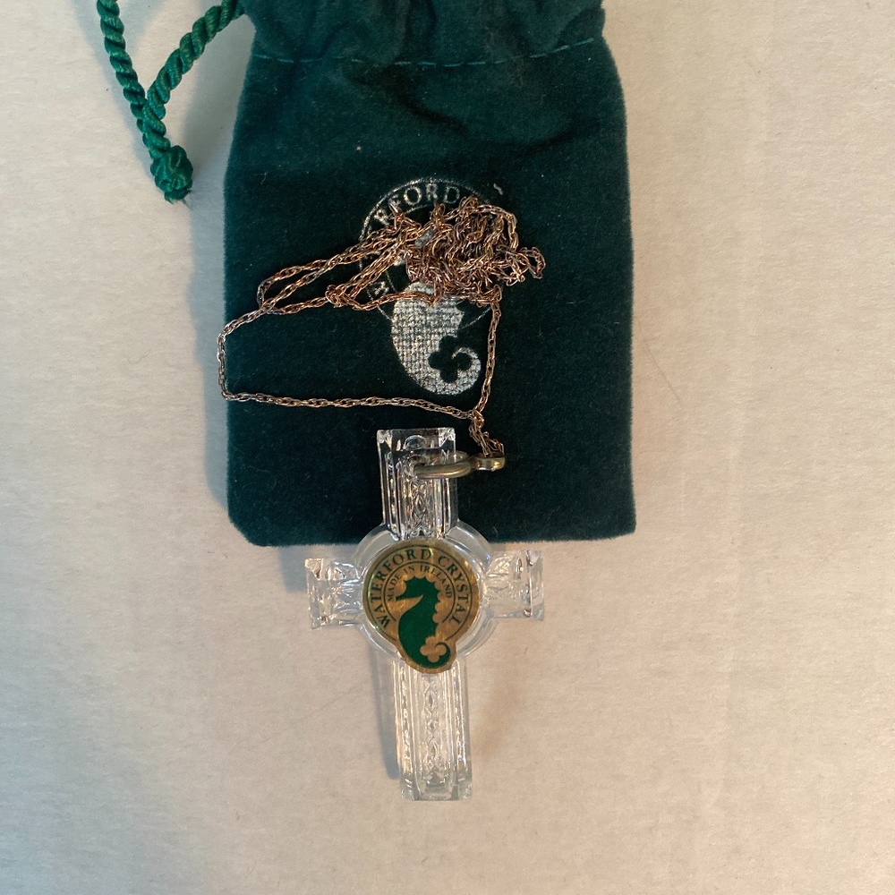 NWT Waterford Crystal Cross Pendant
